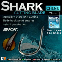 อุปกรณ์ตกปลา เบ็ด BKK Shark CHINU ตูดแบน