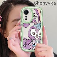 เคส Chenyyka สำหรับ Vivo Y16 Y35 5G Y56 5G เคสลายการ์ตูน StellaLou แฟชั่นลายคลื่นขอบเคสโทรศัพท์แบบใสสีสันสดใสปลอกป้องกันเลนส์กล้องเคสนิ่มโปร่งใสกันกระแทกทำจากซิลิโคน