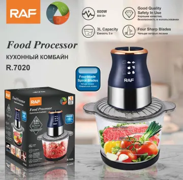 ELEKCHEF Electric Food Processor Chopper Two Speeds 1.8L Glass Bowl Blender  Meat Grinder For Babyfood Vegetables Onion Garlic