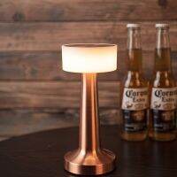 ▣ Metal Mushroom Usb Charging Touch Desk Lamp Retro Bar Hotel Cafe Dining Table Creative Bedside Night Lamp