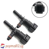 Set of 2 New 7.89mm ID6 Car Fuel Line Hose Coupler Quick Release Connector