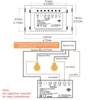 สวิตช์ไฟอัจฉริยะติดผนังลาย Zigbee รุ่นใหม่มีความเป็นกลาง/ไม่มีตัวเก็บประจุไม่มีแอปชีวิตอัจฉริยะ Tuya ควบคุมด้วยเสียง Alexa Google