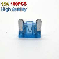 XMM-High Quality 100pcs Safty Auto Car Boats 15a Blade Fuses Mini Size Type 15 Amp