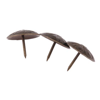 ◈ 20pcs Antique Bronze Upholstery Nails Tack Stud Pushpin Decor Furniture Hardware Sofa Jewelry Box Door 19x15mm