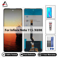 6.95นิ้ว100% ทดสอบสำหรับ Infinix Note 11S X698จอแสดงผล LCD Touch Screen DIgitizer Assembly คุณภาพสูงแผงสัมผัสไม่มี Dead Pixel พร้อมเครื่องมือฟรี