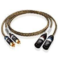 HiFi 2XLR Female to 2RCA Cable Hi-end 2 rca to 2 xlr Cable for Mixer Effector Front and Rear Stages