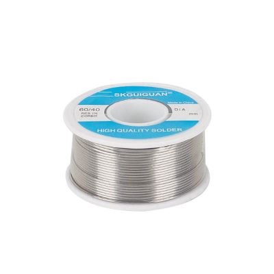 SKGUIGUAN 3 Pcs Connector Electrical Soldering Diy Solder Wire with Rosin Core White + Silver for Electrical Flux Soldering (1.0mm/ 50G)