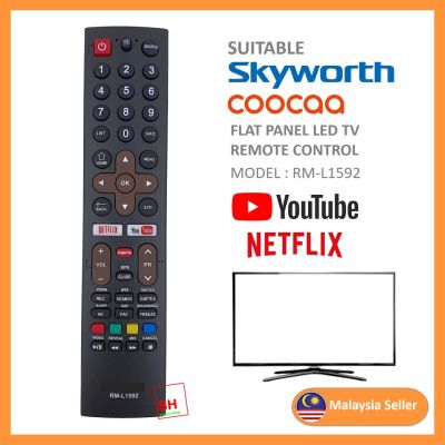 Repalement Skyworth And Coocaa YouTube Smart รีโมทคอนล RM-L1592