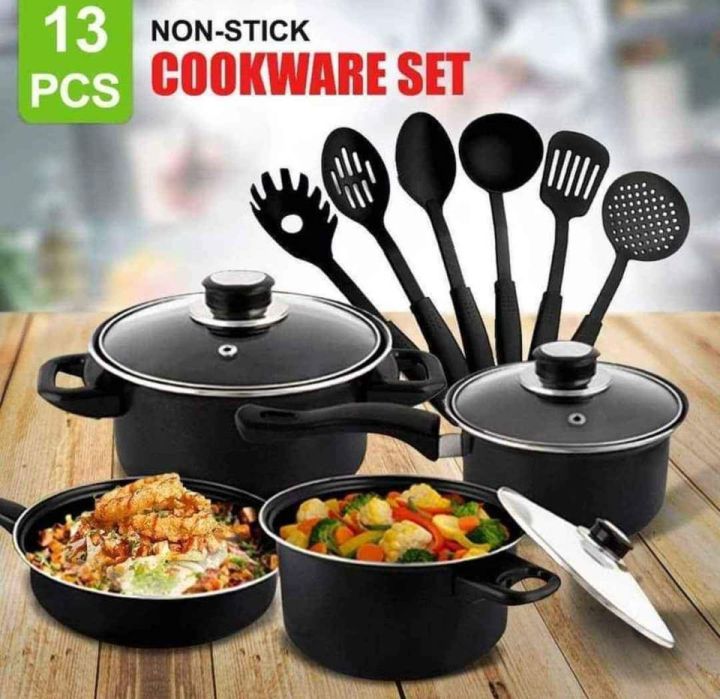 13 pcs non stick cooking ware