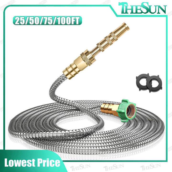 100FT NEW MIGHTY HOSE Strongest Stainless Steel Garden Hose Lazada PH