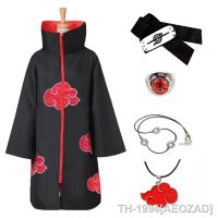 AEOZAD Anime Manto Traje para o Halloween จัดระเบียบเครื่องแต่งกาย Robe de Nuvem Vermelha Colarinho em pé Cosplay Conjunto Bordado Anel N