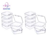 12 Pieces Mini Plastic Clear Storage Box for Collecting Small Items Beads Jewelry Business Cards