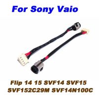 1-5ชิ้นซ็อกเก็ตขั้วต่อสายไฟสายแจ็คไฟกระแสตรง DC สำหรับ Sony Vaio Flip 14 15 SVF14 SVF15 SVF152C29M SVF14N100C