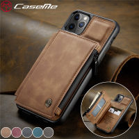 Zipper Purse Leather Case for 13 12 11 Pro XS Max X XR SE 2020 8 7 Plus Wallet Cover for Samsung S21 Ultra S20 Coque Etui