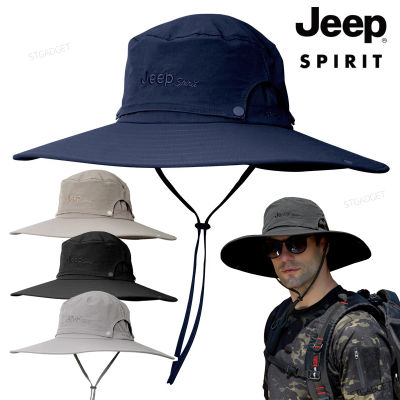 หมวกเดินป่า JEEP SPIRIT ผ้า Polyester ของแ00% ของใหม่ พร้อมส่งจากไทย รอบหัว56-60ซม.