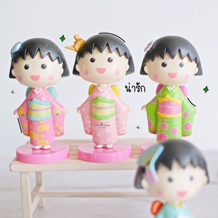 mini-girl-kimono-เด็กหญิงผมม้ามารูโกะ-ฟิกเกอร์จิ๋ว-โมเดลจิ๋ว-ตุ๊กตาตกแต่งบ้าน