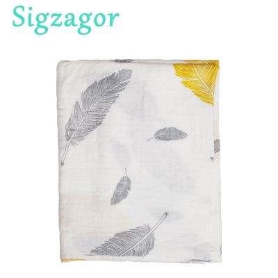 【CC】 [Sigzagor] Muslin Swaddle Blankets Baby Wrap Cotton Soft Newborn