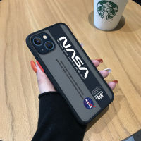 เคสสำหรับ Apple โทรศัพท์ iPhone 15 Plus 15 Pro Max 15 Pro Creative Space America AIR NASA LOGO มีน้ำค้างแข็งโปร่งใสเคสโทรศัพท์คลุมทั้งหมดเคสป้องกันกล้อง