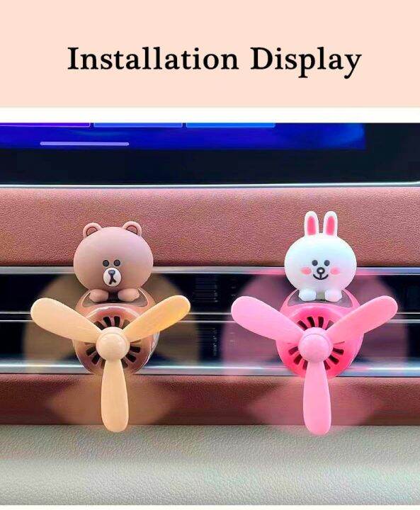 dt-hotsps-car-anime-freshener-cute-korean-cartoon-auto-perfume-bear-rotating-propeller-aromatherapy-animation-diffuser