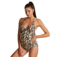 Maternity Lady Bikini Leopard Print Beachwear Swimsuit Fitted Bathing Suit Sexy Beachwear Pregnant Mother Female Summer Clothes