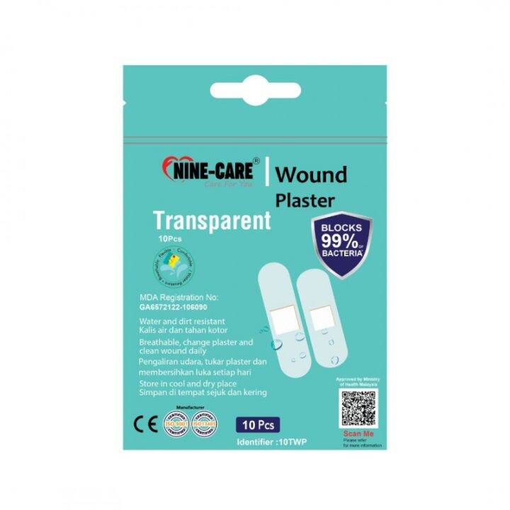 Nine-care Transparent Wound Plaster (10 Pcs) 