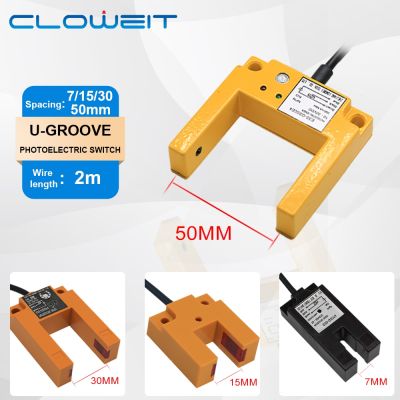 【CW】ↂ㍿▧  Cloweit Infrared Trough U-type Photoelectric Sensor Proximity E3S-GS30/E3S-GS15/E3S-GS7 12-24V Three-wire NPN PNP