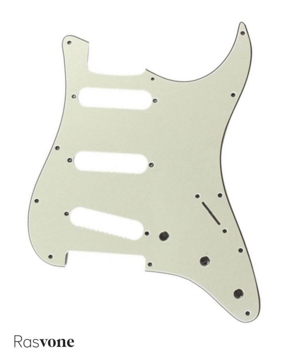 rasvone-stp3s-ปิ๊กการ์ดกีตาร์ไฟฟ้า-ทรง-start-แบบซิงเกิ้ลคอยล์-standard-stratocaster-electric-guitar-pickguard-with-single-coil-patterns