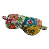 【CW】 Silk Both Sides Floral Pattern Eyeshade Super Cover Relax Aid Multicolor