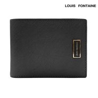 Louis Fontaine กระเป๋าสตางค์พับสั้น รุ่น KELLY - สีดำ  ( LFW0055 )