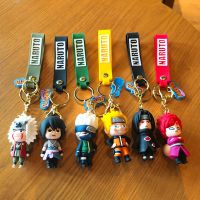 Cartoon Anime Naruto Action Figures Keychains Sasuke Kakashi Key Pendant Cartoon Bag Pendant Doll Keychain