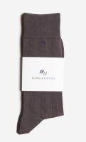 MARBLE &amp; WOOD Business Socks / Dark Gull Grey ถุงเท้าสำหรับใส่ทำงาน เสริมเส้นใยบริเวณปลายเท้าและส้นเท้า ทนทาน ไม่ขาดง่าย