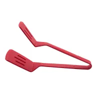 1 Piece Multipurpose BBQ Clamp Spatula for Gripper Bread Clip Fried Steak Clamp Red