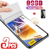 Pelicula Hidrogel For Poco F5 Pro F4 GT Screen Protector Poco X5 X4 X3 M4 Pro 5G Hydrogel Film Poco M5S M5 Water gel Front + Camera Film Poko X3Pro X4