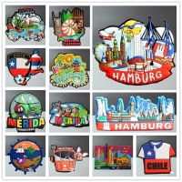 ✑ Germany Mexico Chile Etc. Rubber Fridge Magnet Tourist Souvenirs Refrigerator Magnetic Stickers Travel collection Gift