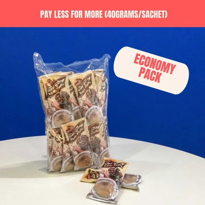 Tai Tong Premium White Coffee (40g x 30 Sachets Economy Pack) 3 in 1