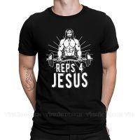 MenS Jesus Bodybuilding T Shirts Crossfit Cf Muscle Training Gym 100% Cotton Clothing Funny Short Sleeve Crewneck Tee Shirt