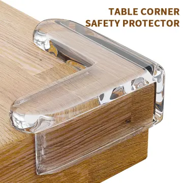 Glass Kids Desk Head Protector  Glass Table Corner Protector