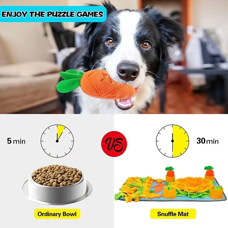 Dog Snuffle Mat Pet Cat Slow Feeding Mat Puzzle Leak Food Training