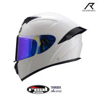 หมวกกันน็อค REAL Helmets Thunder พื้น ขาว