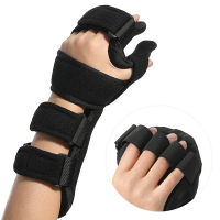 Fanwer Stroke Resting Hand Splint - Night Immobilizer Wrist Finger Brace for Flexion Contractures, Functional 5 Finger Stabilizer Wrap - for Muscle Atrophy Rehab, Arthritis, Tendonitis, Carpal Tunnel Pain (Left) Left (Small) Left (Samll)