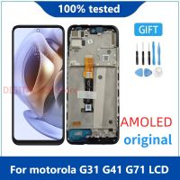 AMOLED หน้าจอแสดงผล Lcd สำหรับ Motorola Moto G31ใหม่ของแท้สำหรับ MOTO G41 G71 5G จอ LCD มือถือหน้าจอจอโทรศัพท์