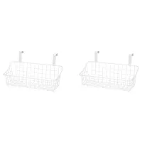 Basket with Hook Grid Storage Basket, Hang It Behind a Door or on a Railing, over the Cabinet Door