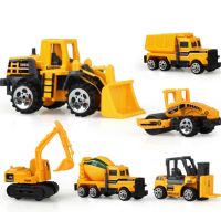 Engineering Vehicle Model Plastic Excavator Crane Mixer Dump Truck Cars Toy Set for Kids Boys Outdoor Sand Game Die-Cast Vehicles