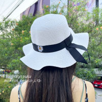 พร้อมส่ง Straw hat หมวกฟาง หมวกสานปีกว้าง แฟชั่นกันแดด เหมาะสำหรับใส่เที่ยว