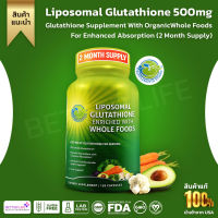 Liposomal Glutathione 500mg - Glutathione Supplement with Organic Whole Foods for Enhanced Absorption(No.195)