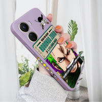 เคส PMP สำหรับ Vivo Y16เคส Vivo Y22 Vivo Y22 S รูปการ์ตูนสุดเจ๋ง Zoro เคสโทรศัพท์ขอบสี่เหลี่ยมรูปแบบของเหลวคลุมทั้งหมดปลอกซิลิโคนป้องกันกล้อง