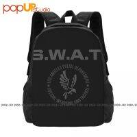 {[Qian Chao Bao hang]Swat Lapd ลอสแองเจลลิสเด็ปทีวีซีรีย์ S.w.a. T. รีบูตแรงบันดาลใจกระเป๋าเป้สะพายหลังความจุใหญ่สไตล์กีฬาวินเทจ