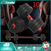 HCMTạ tay tạ đẩy kết hợp 10KG tạ nam nữ tập gym tập thon tay dụng cụ gym