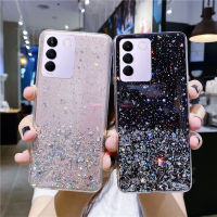 เคสโทรศัพท์แบบใสใหม่สำหรับ VIVO V27E ปลอกอ่อน Vivo V27e 2023แวววาวเคสโทรศัพท์ TPU ซิลิโคนโปร่งใส