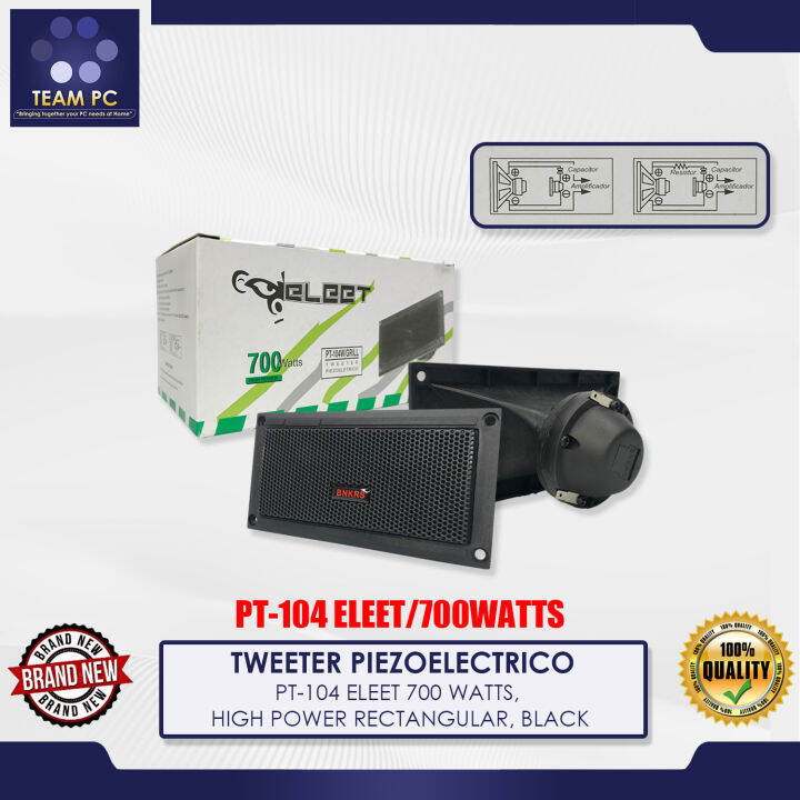 TWEETER PIEZOELECTRICO PT-104 ELEET 700 WATTS, HIGH POWER RECTANGULAR ...